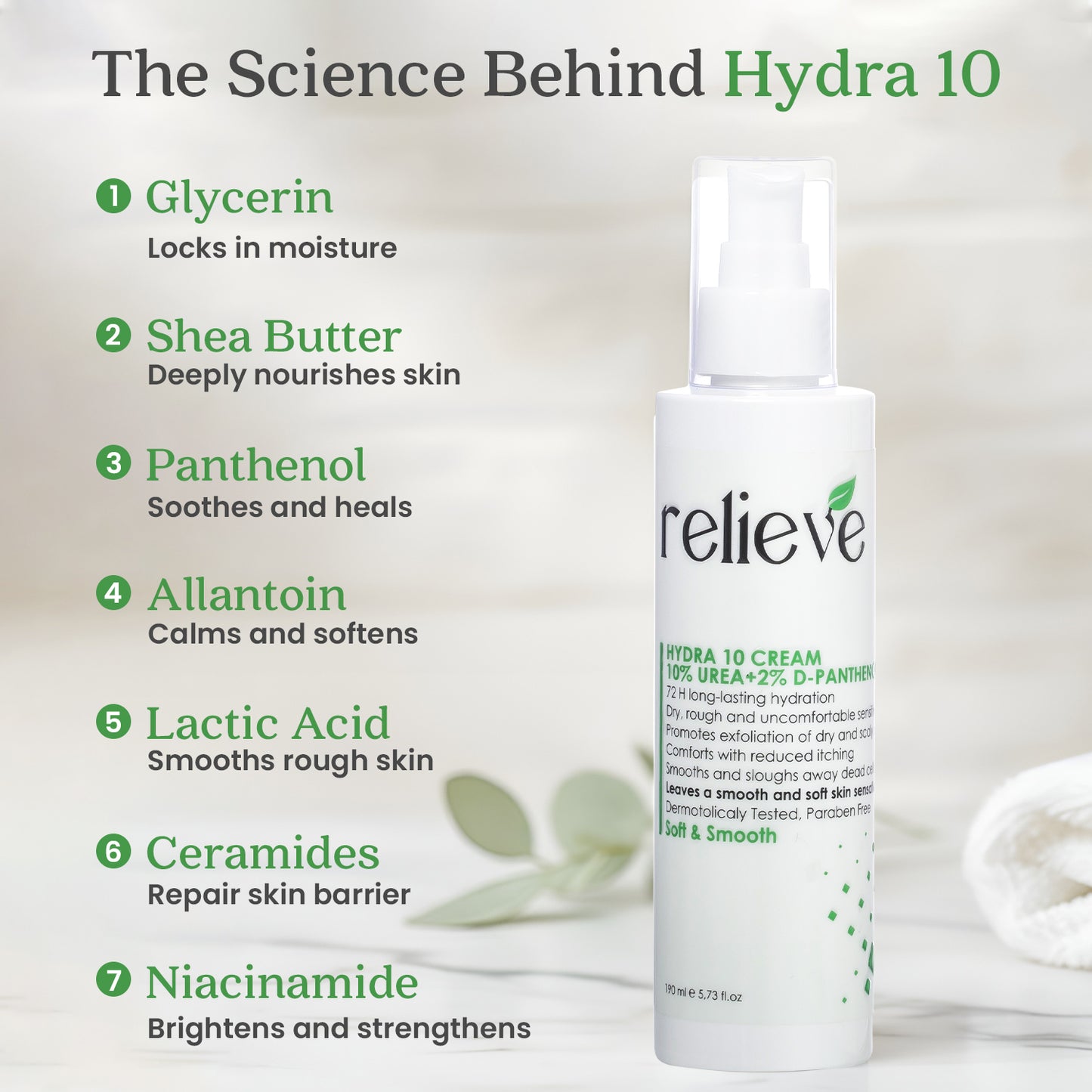 Relieve Hydra 10 Cream – 200 ML