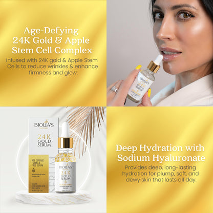 Сыворотка с 24-каратным золотом Biolea